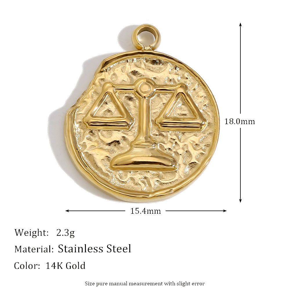 Fashion Zodiac Sagittarius Zodiac Sign Scorpius Libra Capricorn Virgo Stainless Steel Electroplating Rings