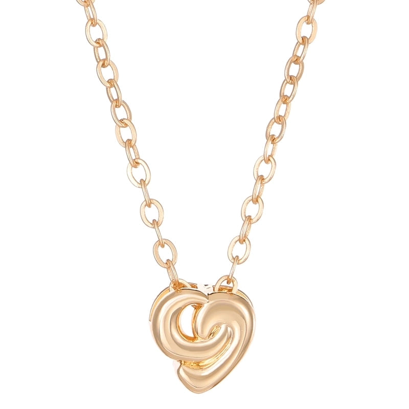 Copper Heart Shape Pendant Necklace