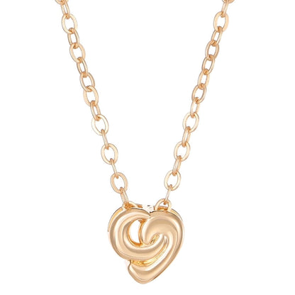 Copper Heart Shape Pendant Necklace