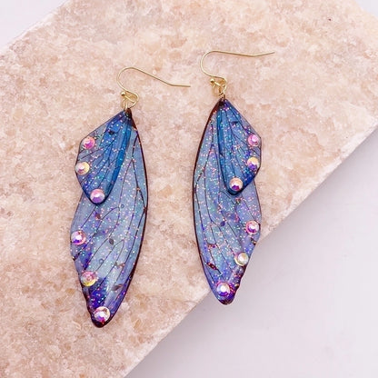 1 Pair Minimalist Wings Copper Epoxy Women's Drop Earrings
