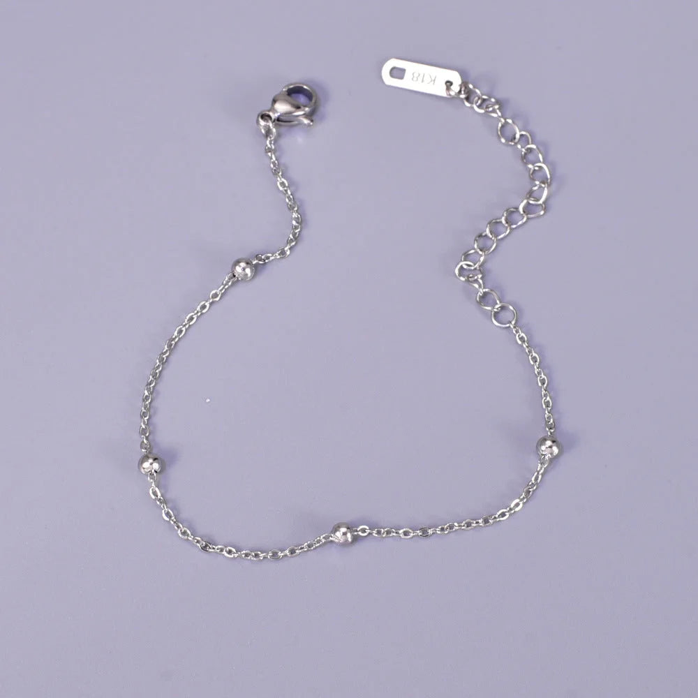 Unisex Korean Heart Anklets