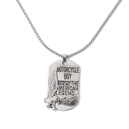 Hip-Hop Animal Skull Stainless Steel Alloy Plating Pendant Necklace