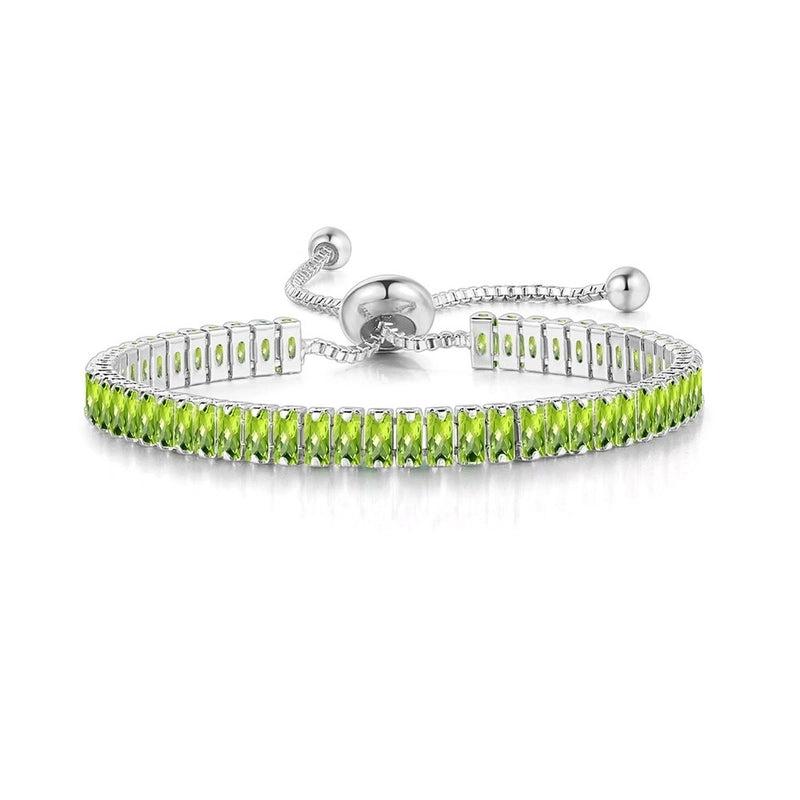 Minimalist Geometric Copper Inlay Zircon Bracelets 1 Piece