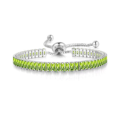 Minimalist Geometric Copper Inlay Zircon Bracelets 1 Piece