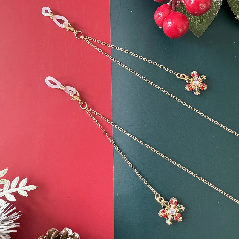 Vacation Christmas Tree Alloy Christmas Women's Glasses Chain