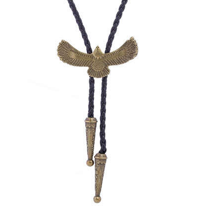 Punk Classic Style Star Cattle Skull Alloy Leather Rope Halloween Unisex Bolo Ties