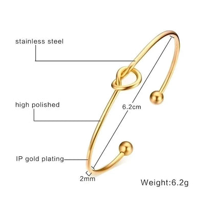 Casual Streetwear Geometric Stainless Steel Plating 18k Gold Plated Bangle