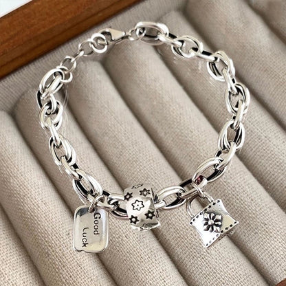 Minimalist Heart Shape Gold Plated Beaded Bracelets 1 Piece