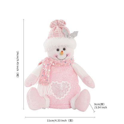 Christmas Gift Bag Candy Bag Christmas Decoration Burlap Santa Claus Apple Bag Gift Bag