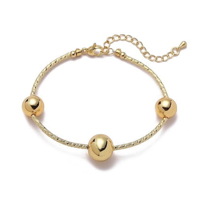 Copper 18K Gold Plated Plating Geometric Bracelets Necklace