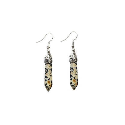 Ethnic Style Water Droplets Stone Drop Earrings 1 Pair
