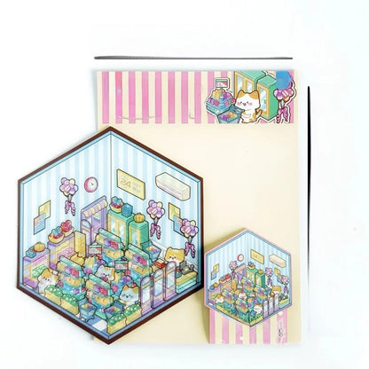 1 Set Cartoon Daily Paper Cute Stickers