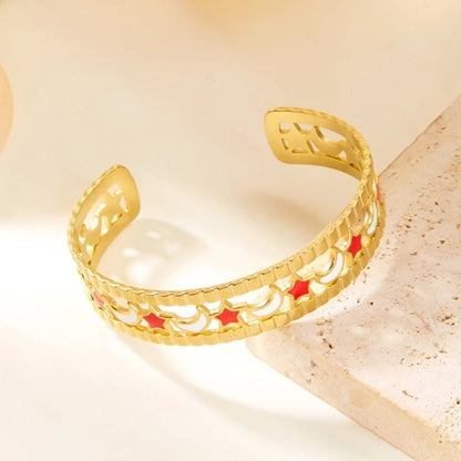 Casual Elegant Lady Heart Shape 304 Stainless Steel Bangle In Bulk