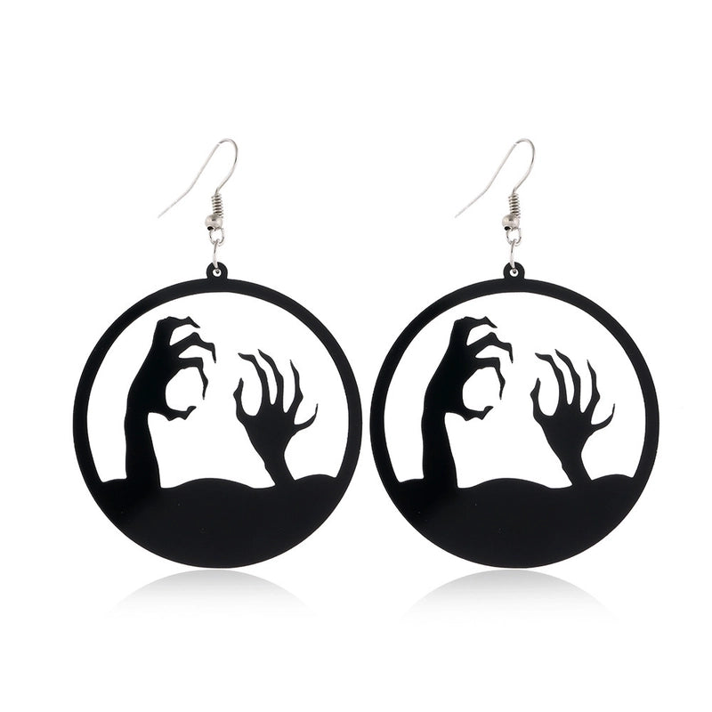 6 Pieces Gothic Cat Spider Alloy Women'S Drop Earrings 1 Pair