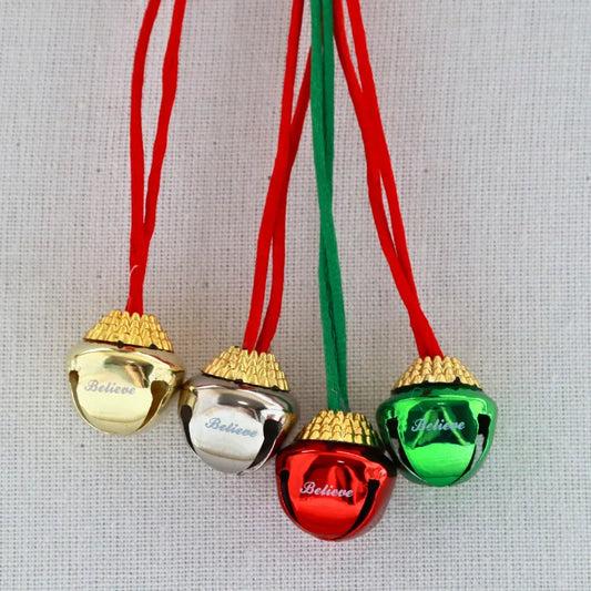 2.5cm Cross Bell Red Rope Necklace Pendant Diy Engraving Christmas Home Hanging Decoration Pendant Bell