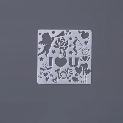 Painting Diy Square Graffiti Template Decorative Border Ruler