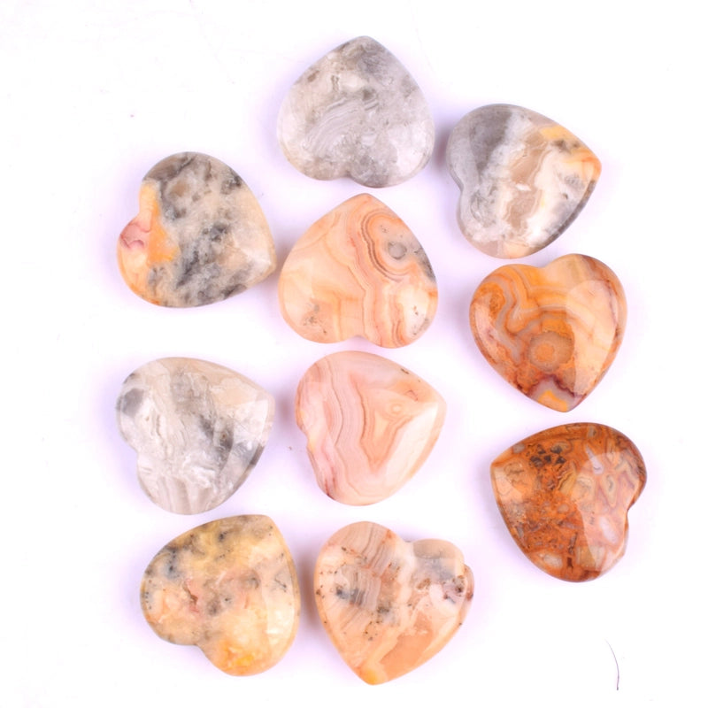 2 Pieces Gemstoen Heart Special Large Favorably 20Mm Pink Crystal Love Amethyst Heart-Shaped Ornaments