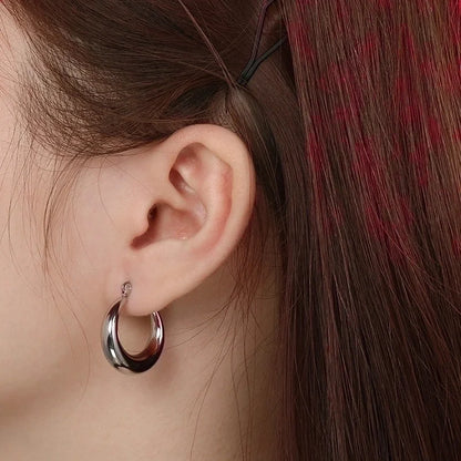 1 Pair Minimalist Geometric 304 Stainless Steel 18K Gold Plated Earrings Ear Studs