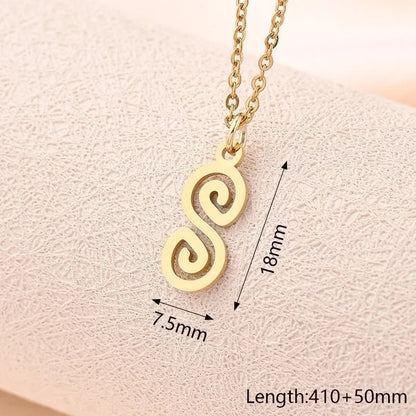 Casual Modern Style Minimalist Compass Mermaid Snowflake 304 Stainless Steel Gold Plated Polishing Plating Pendant Necklace