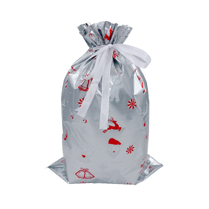 Christmas Gift Bag 2025 Santa Claus Style Drawstring Bag Candy Packaging Gift Bag