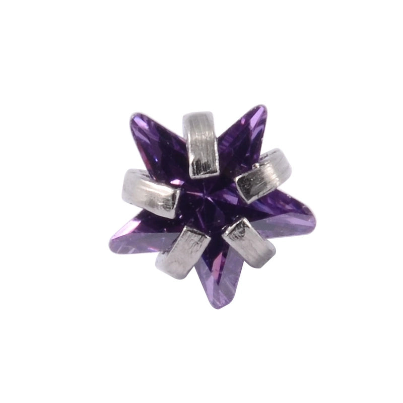 Stainless Steel Heart Labret Round Zircon Stud Earrings With Diamond XINGX Labret Lip Ring 2-5mm Zircon Earrings Accessories