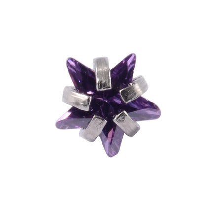 Stainless Steel Heart Labret Round Zircon Stud Earrings With Diamond XINGX Labret Lip Ring 2-5mm Zircon Earrings Accessories