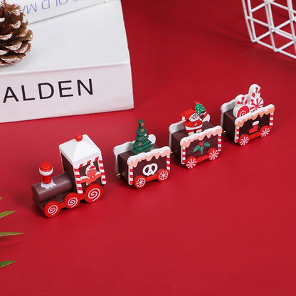Christmas Cute Modern Style Christmas Tree Santa Claus Wood Daily Party Decorative Props