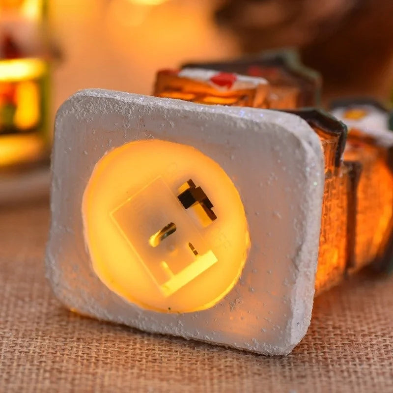 Christmas New Christmas Decorations Resin Small House Micro Landscape Resin House Christmas Ornament Christmas Gift