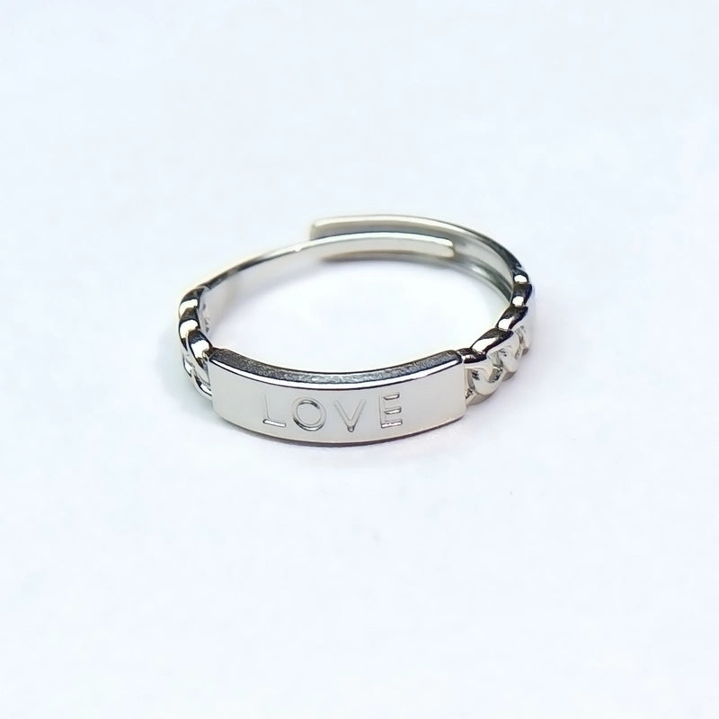 Minimalist Heart Shape Titanium Steel Open Rings