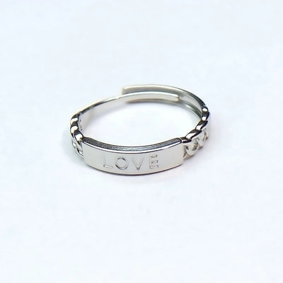 Minimalist Heart Shape Titanium Steel Open Rings