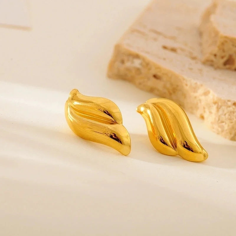 1 Pair Cute Luxurious Wedding Geometric 304 Stainless Steel 18K Gold Plated Stainless Steel Earrings