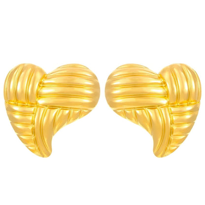 1 Pair Retro Solid Color Plating 304 Stainless Steel Stainless Steel Earrings