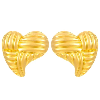 1 Pair Retro Solid Color Plating 304 Stainless Steel Stainless Steel Earrings