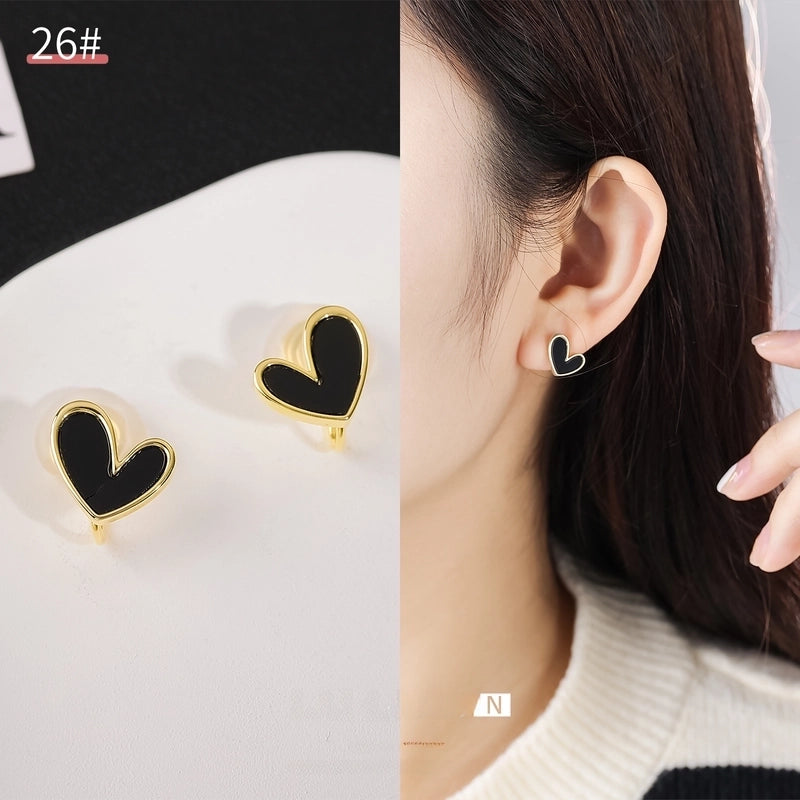 Mosquito Incense Plate Ear Clip Women's Ear Holes Exquisite Pearl Earrings Advanced Hong Kong Style Retro Niche Light Luxury Earrings