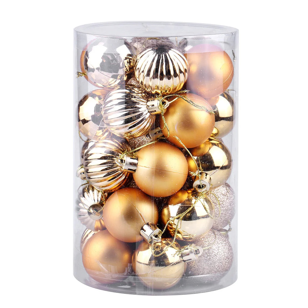 34 Christmas Ball Set 4cm Christmas Decoration Christmas Tree Decoration Balls Irregular Balls