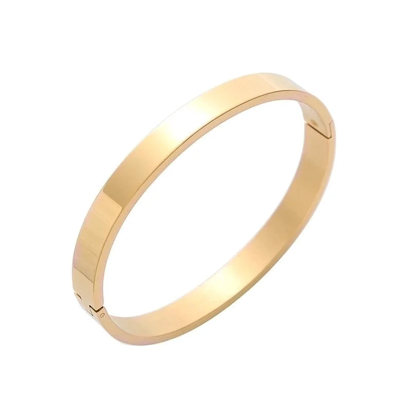 Basic Solid Color Stainless Steel Bangle