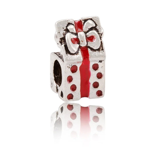 1 Piece 15mm*12mm Alloy Christmas Tree Color Block Heart Shape Jewelry Accessories