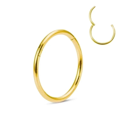 Minimalist Round Stainless Steel Plating Nose Ring