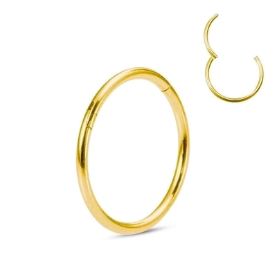 Minimalist Round Stainless Steel Plating Nose Ring