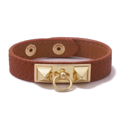 Alloy Copper Hip-Hop Retro Square Bangle