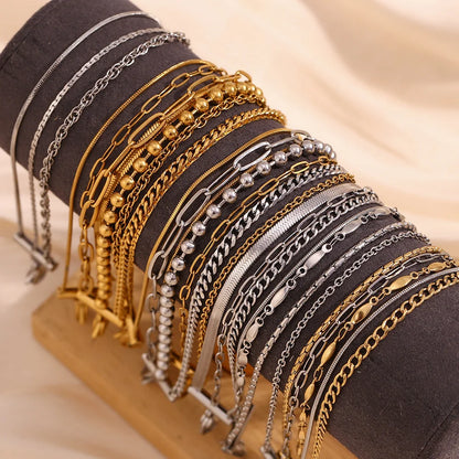 Women Minimalist Geometric Anklets