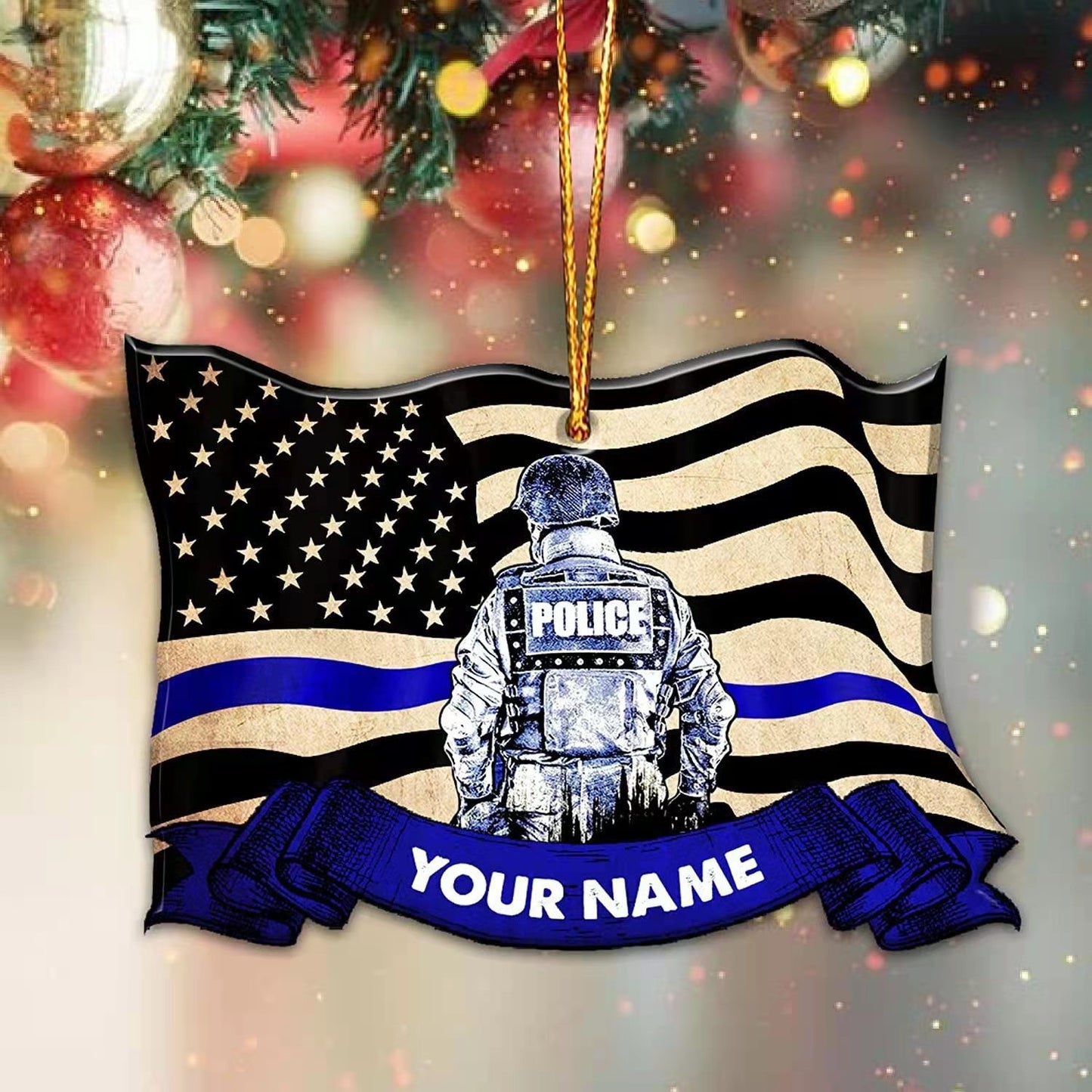 Christmas Funny Muscle Man Acrylic Flat Christmas Pendant Car Home Decoration Pendant