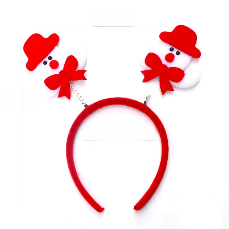 Christmas Hairband Old Man Snowman Elk Horn Headband Christmas Decorations Children Party Headdress