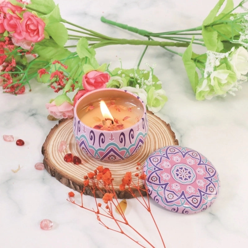 Christmas Fashion Santa Claus Contrasting Colors Flower Wax Metal