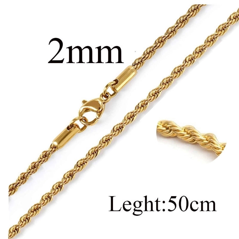 Titanium Steel Minimalist Waves Plating Necklace