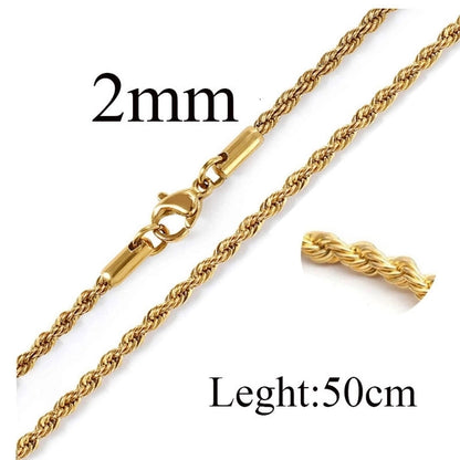 Titanium Steel Minimalist Waves Plating Necklace