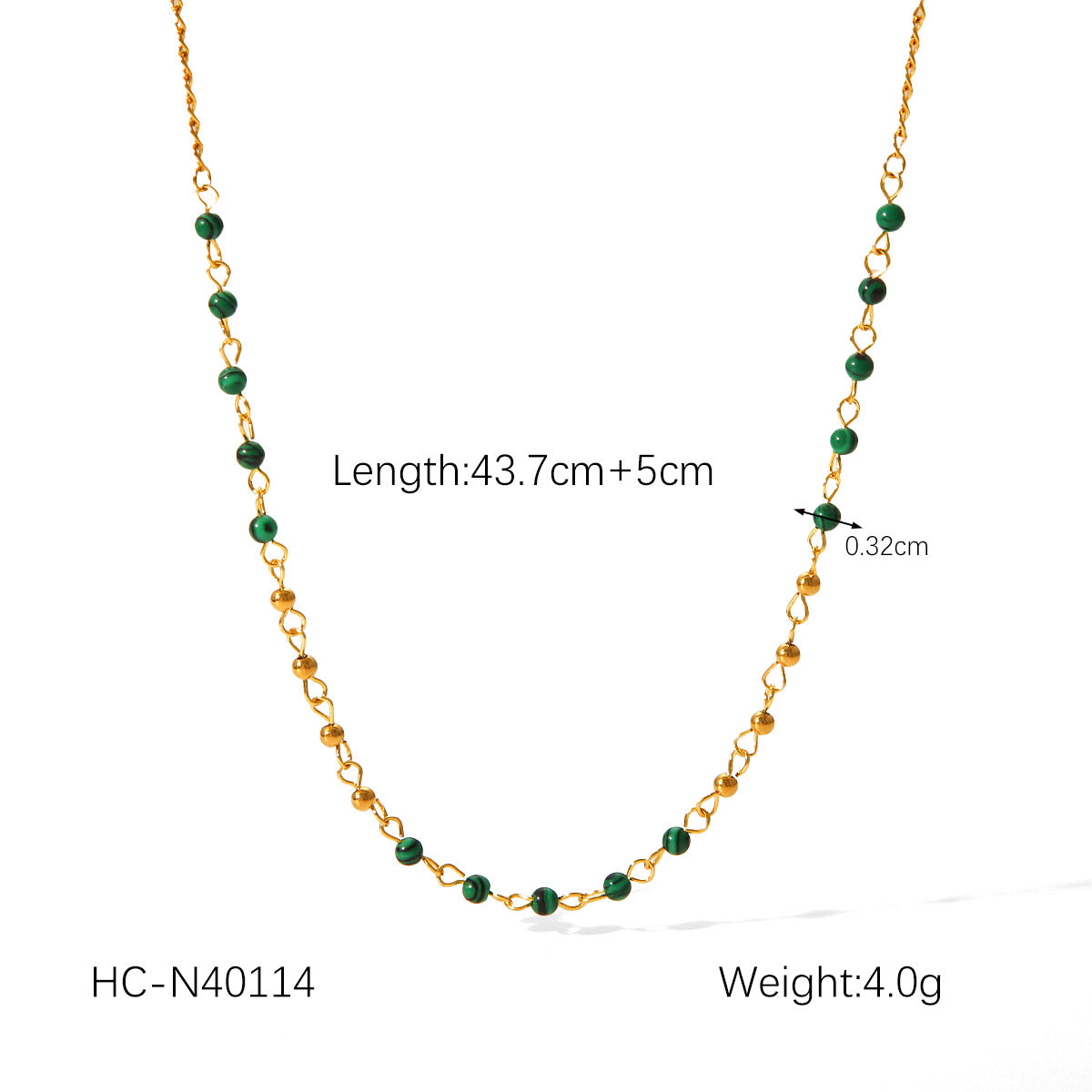 IG Style Chain Geometric Stainless Steel Electroplating Necklaces