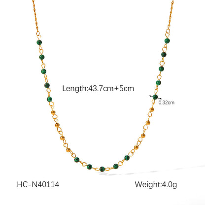 IG Style Chain Geometric Stainless Steel Electroplating Necklaces