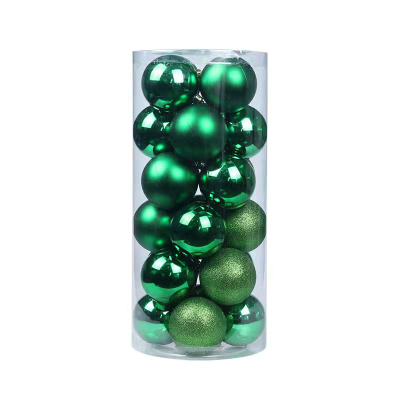 Christmas Decoration 3cm 4cm Christmas Balls 24 Pack Christmas Tree Hanging Ornaments Bucket Square Box Irregular Balls Plastic Electroplated Balls