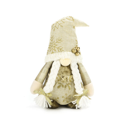 Hooded Faceless Doll Holiday Gnome Santa Claus Plush Doll Christmas Outfit